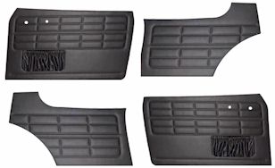 Aluminum Above Door Panel Moldings With Clips For 1955-1966 VW Karmann Ghia Convertible